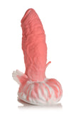 Pegasus Pecker Winged Silicone Dildo - Pink/white