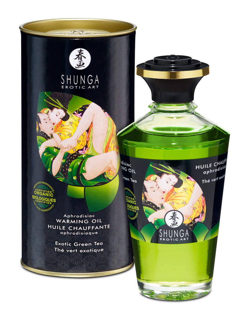 "Aphrodisiac Organica Warming Oil - Exotic Green Tea SHU2311"