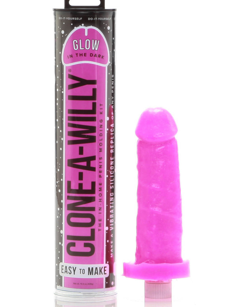 "Clone-a-Willy Glow-in-the-Dark Kit - Pink BD8027"