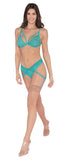 "Bralette, Garter Panty - One Size - Ocean DG-12605OCEOS"