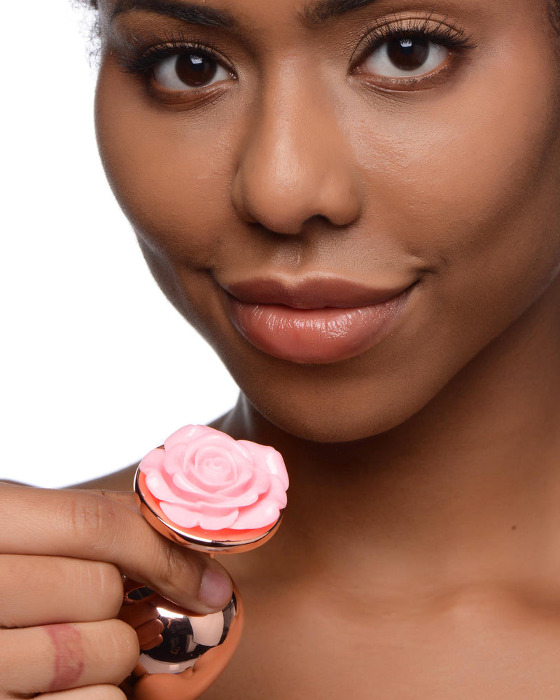 "Pink Rose Gold Anal Plug - Large BTYS-AG855-LRG"
