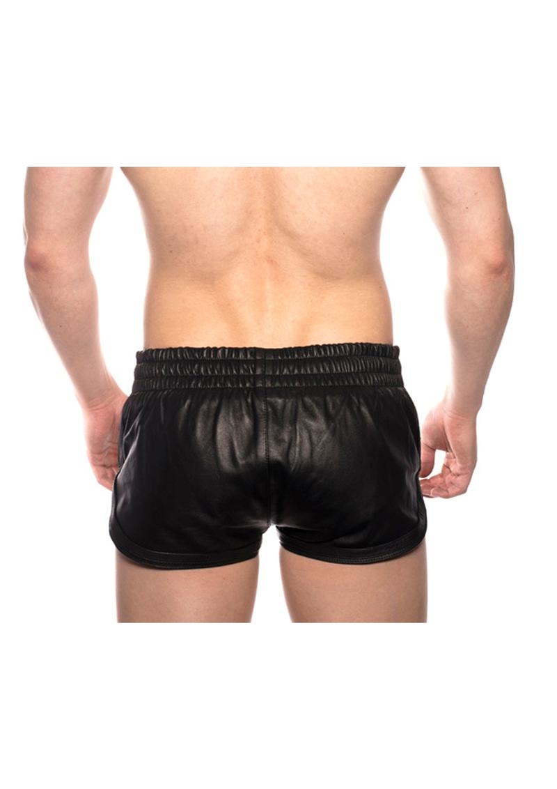 Prowler Red Leather Sport Shorts Blk Lg