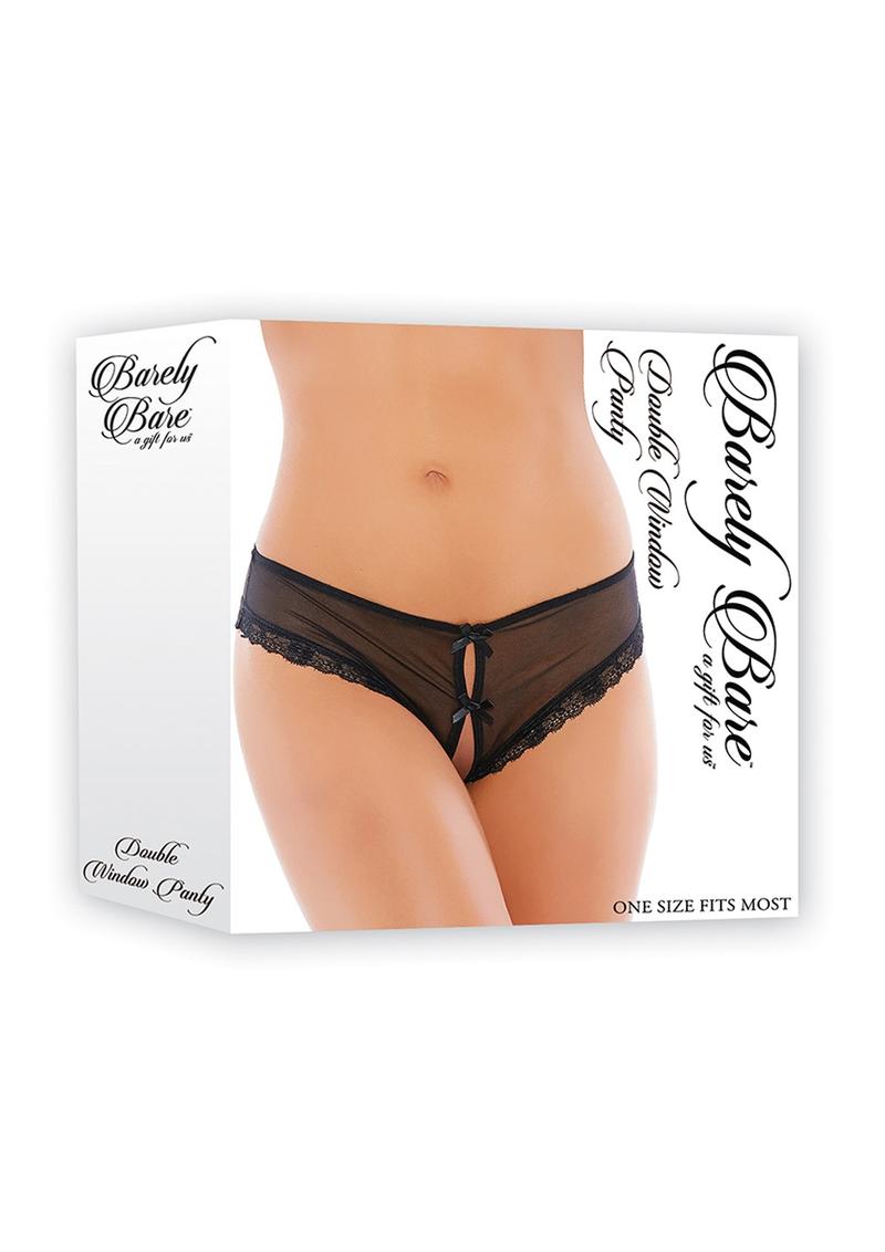 Barely B Double Window Panty Black