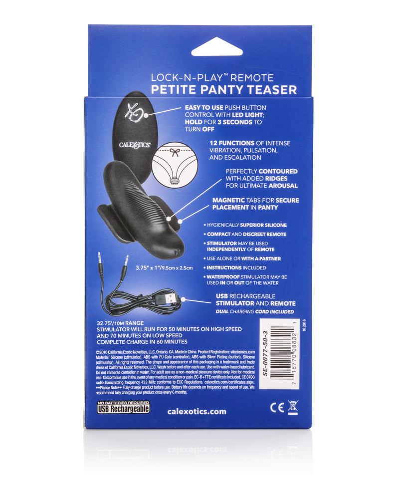 "Lock-N-Play Remote Petite Panty Teaser SE0077503"