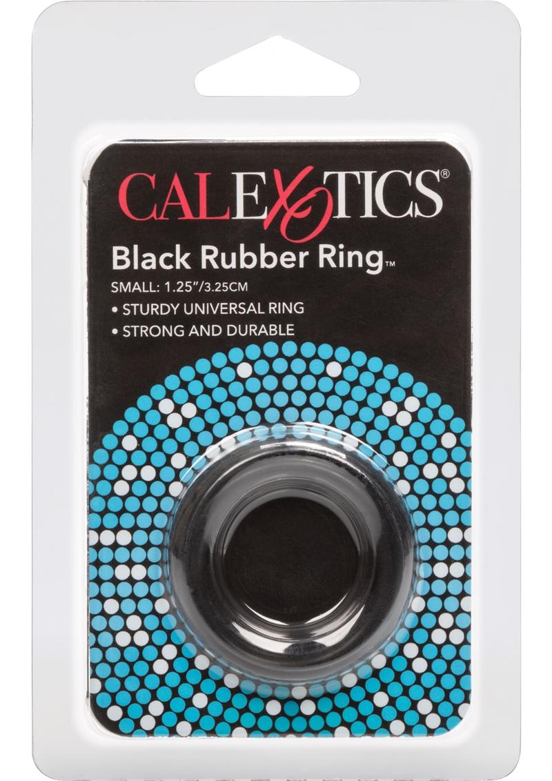 Anillo de goma para el pene, pequeño, color negro
