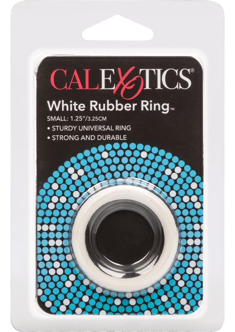 Rubber Cock Ring White Small