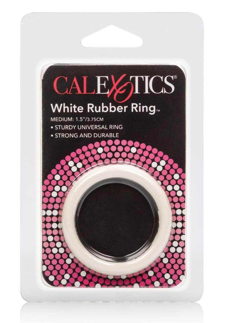 Rubber Cock Ring White Medium