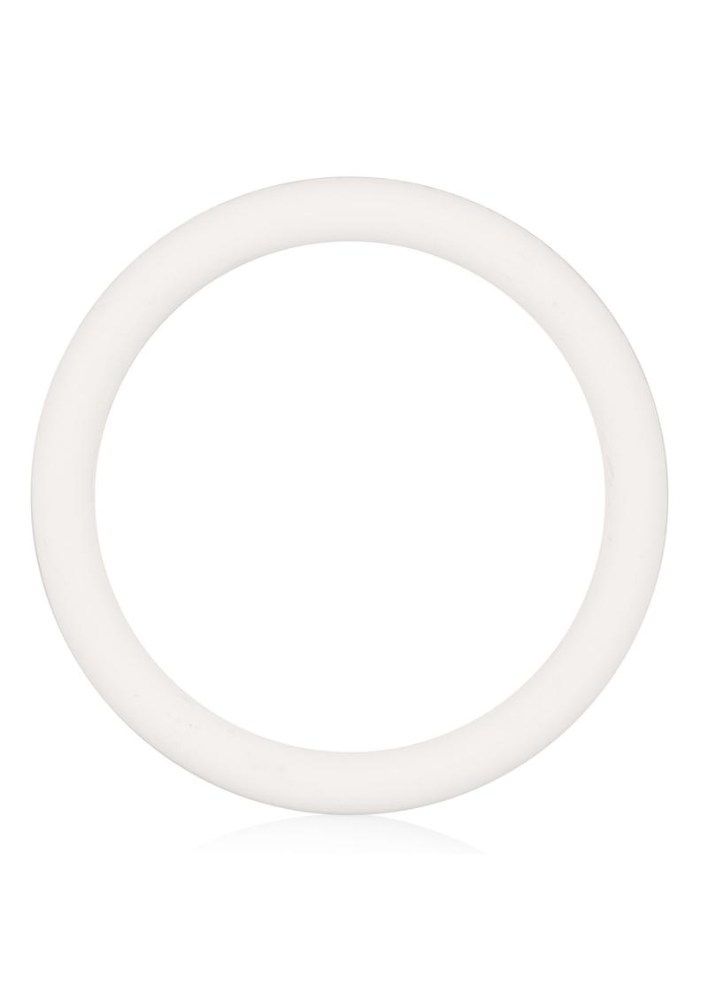 Rubber Cock Ring White Large