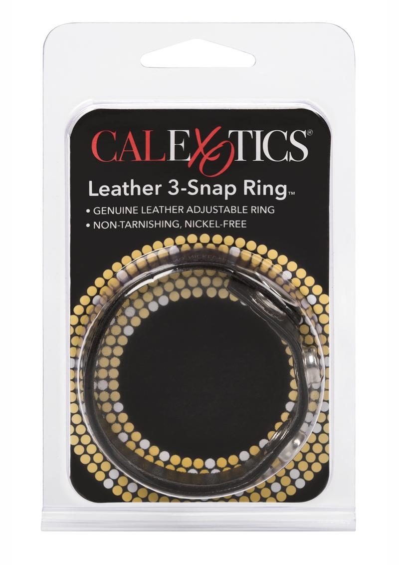 Black Leather Cock Ring