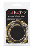 Anillo de cuero negro para el pene