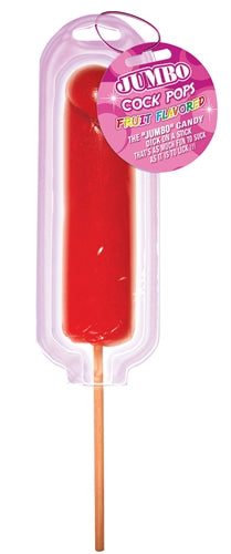 "Jumbo Cock Pops Fruit Flavored - Strawberry HTP2358"