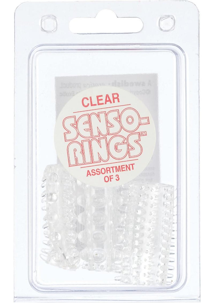 Senso Rings Clear 3-pack