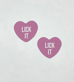 "Lick It Light Pink Candy Heart Pasties NN-LIK-CAH-LPI"