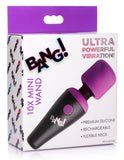 Bang - 10x Vibrating Mini Silicone Wand - Purple