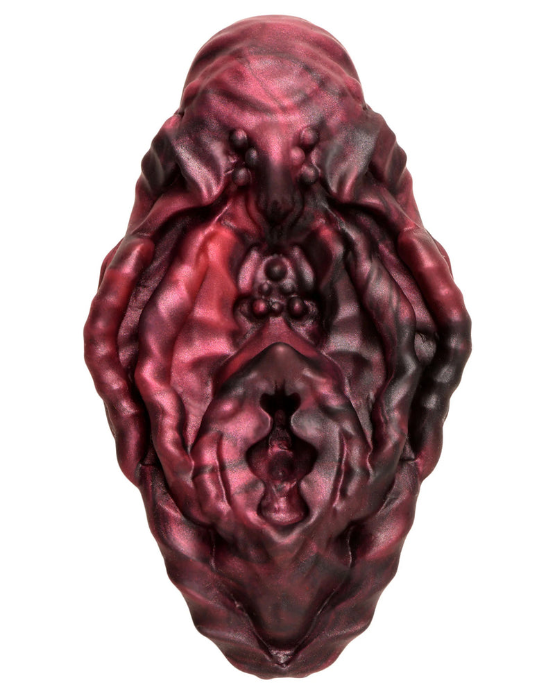 Xeno Pussy Vulva Silicone Grinder - Red/black