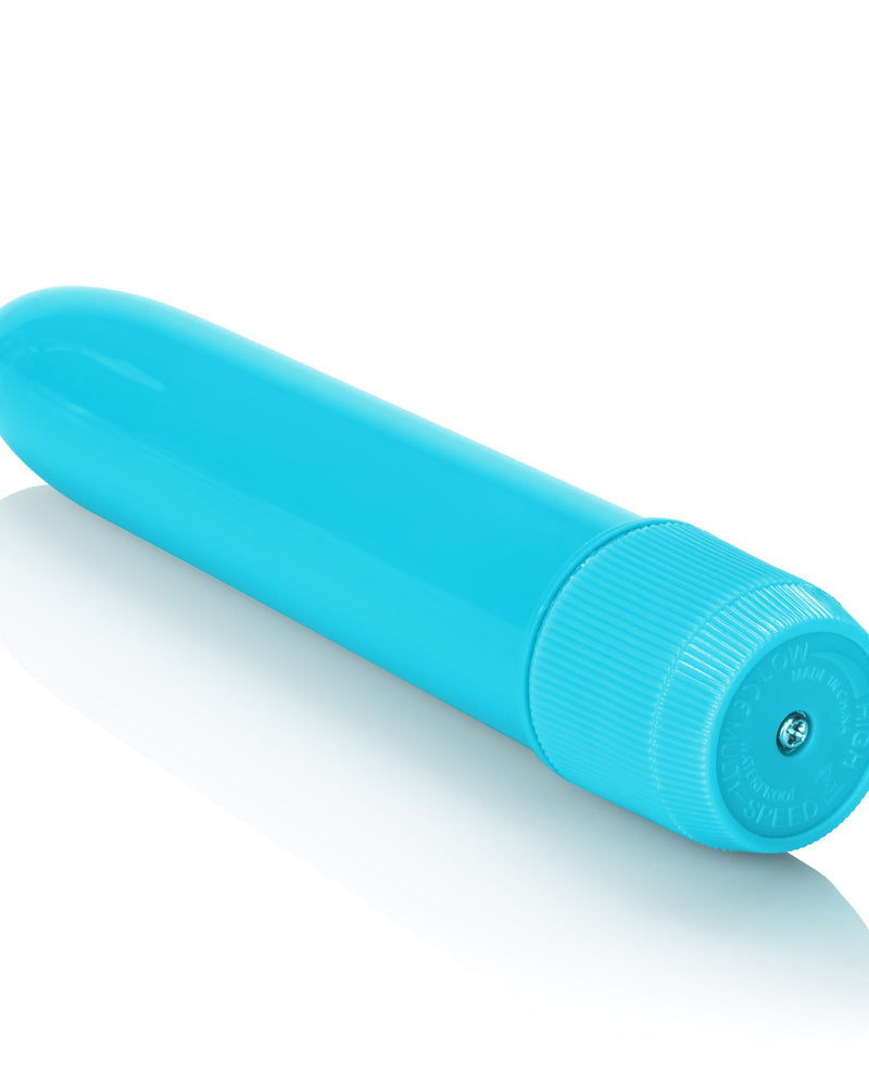 Mini Neon Multi-Speed Vibe 4.5 Inches - Blue