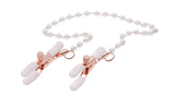 "Peaches N Creame Pearl Nipple Clamps - Pink SS09964"