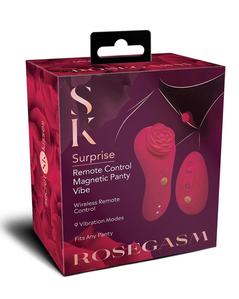 "Rosegasm Rose Surprise Panty Vibe - Red SK-1041"
