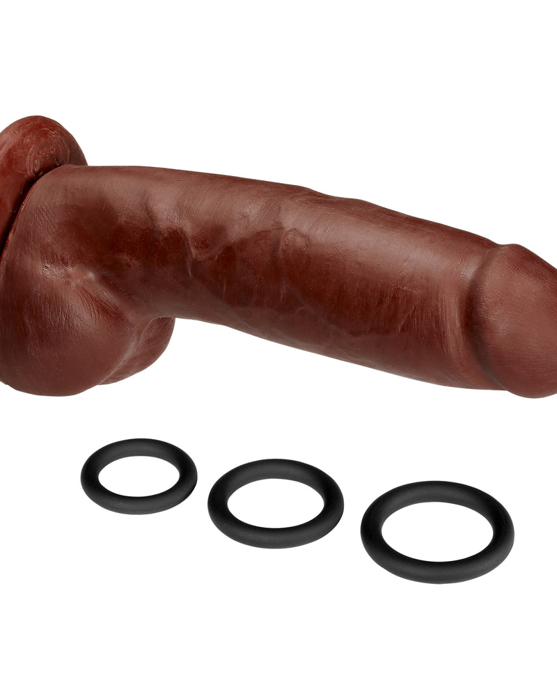 "8 Dual Density Real Touch Thick with Realistic Painted Veins and Balls - Brown WTC711"