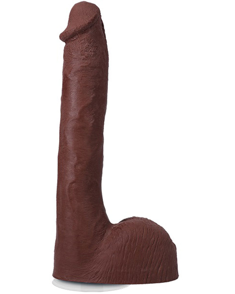 Signature Cocks Pressure 10" Cock With Removable Vac-U-Lock Suction Cup - Chocolate