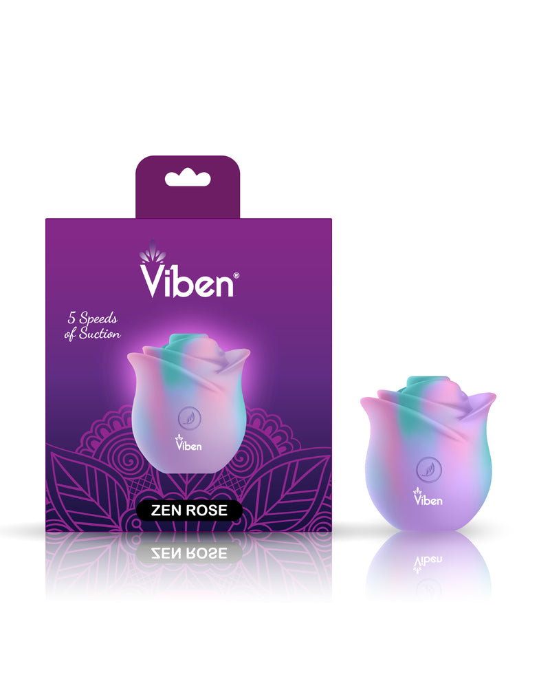 "Zen Rose - Unicorn - Handheld Rose Clitoral and Nipple Stimulator VB-75012"