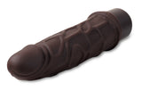 Dr. Skin Silicone - Dr. Robert - 7 Inch Vibrating Dildo - Brown