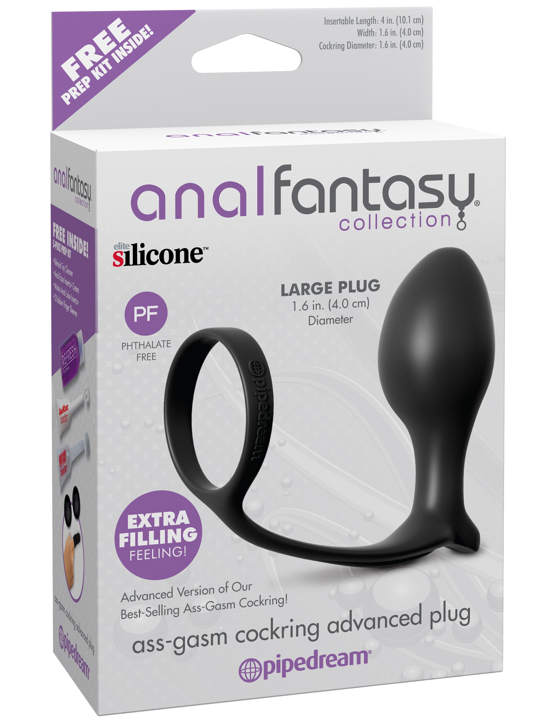 Anal Fantasy Collection Ass Gasm Cockring Advanced Plug