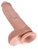 King Cock 10-Inch Cock With Balls - Flesh