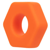 "Alpha Liquid Silicone Prolong Sexagon Ring - Orange SE1491702"