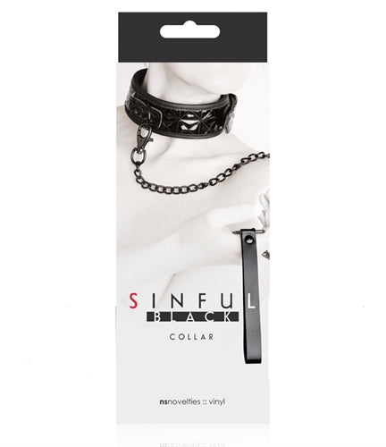 "Sinful Collar - Black NSN1222-13"