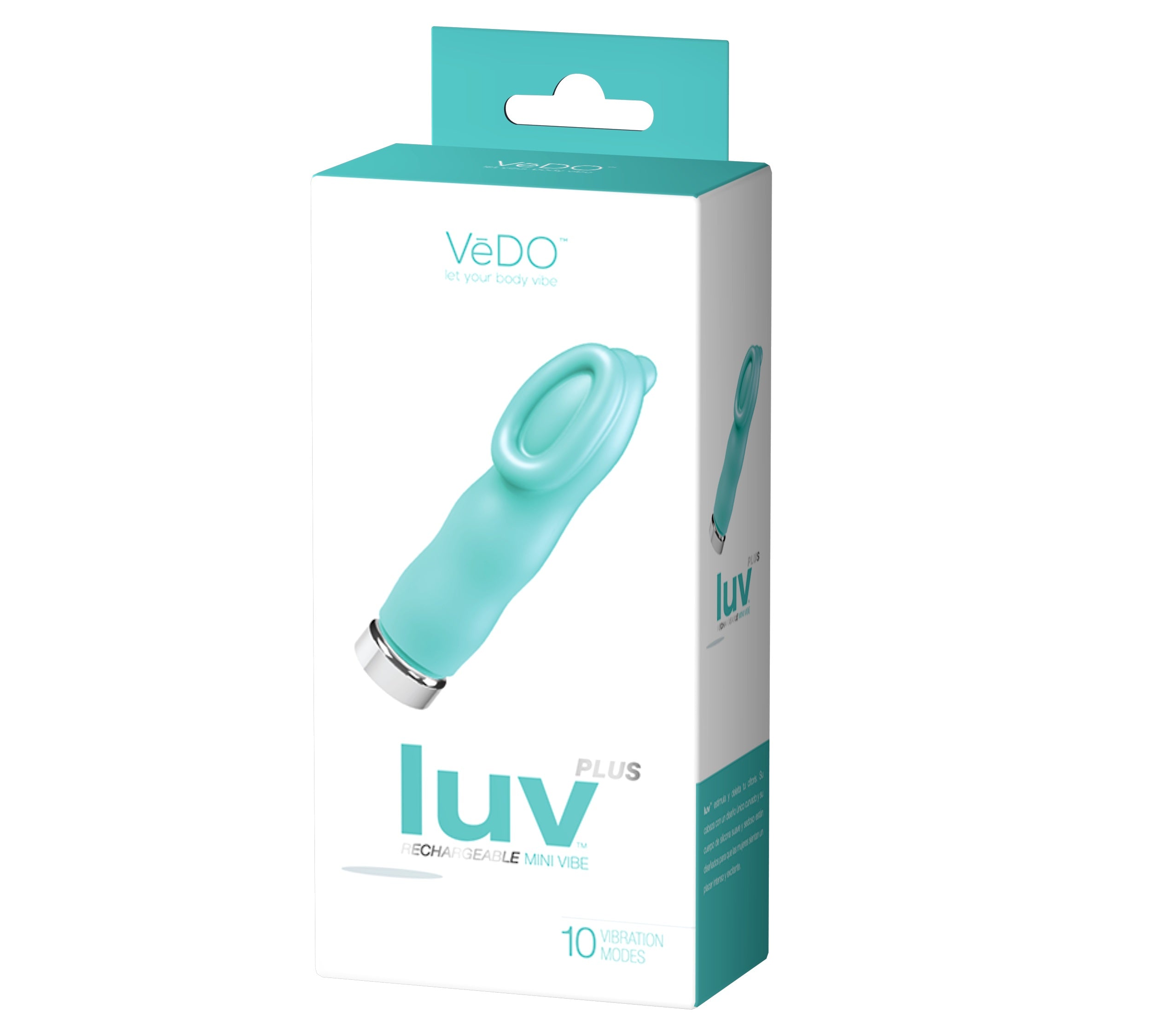 "Luv Plus Rechargeable Mini Vibe - Tease Me Turquoise VI-M0701"