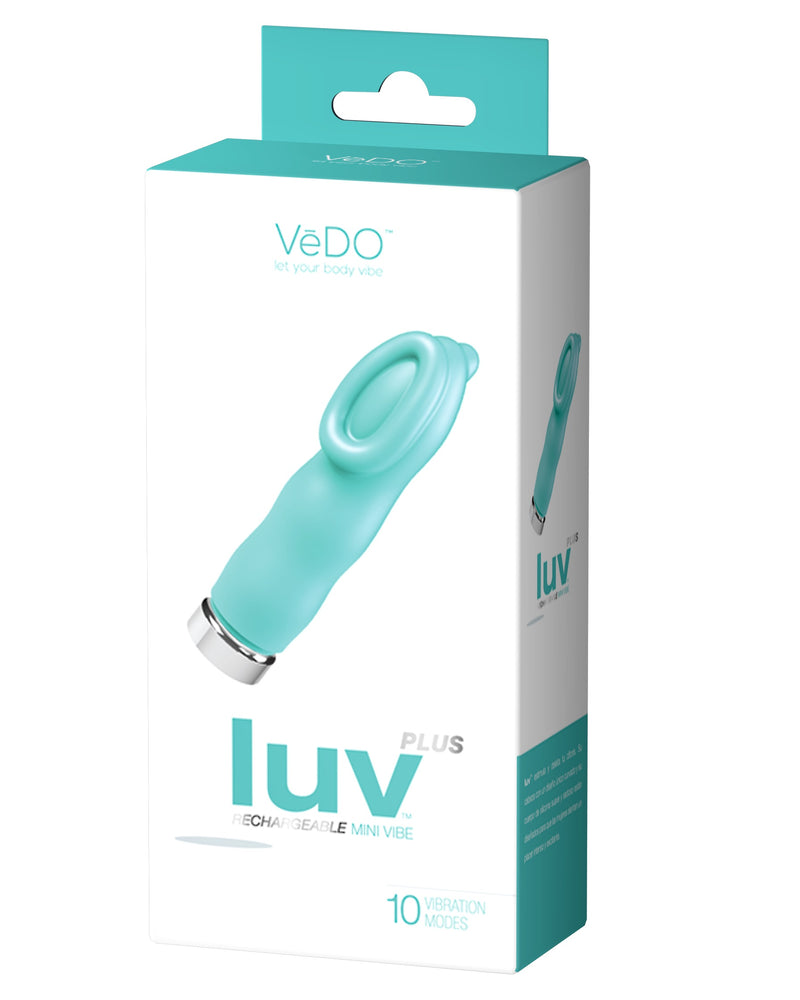 "Luv Plus Rechargeable Mini Vibe - Tease Me Turquoise VI-M0701"