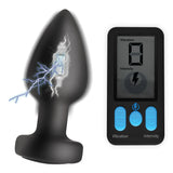 E-Stim and Vibrating Anal Plug - Black