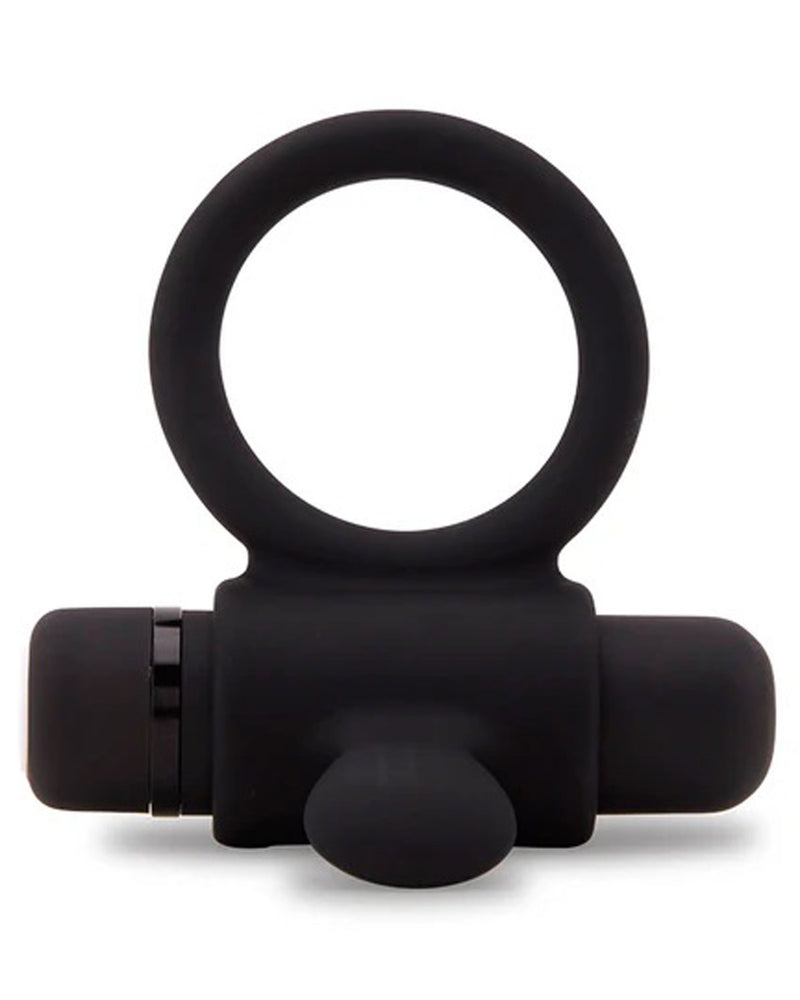 Nu Sensuelle Silicone Bullet Ring - Black