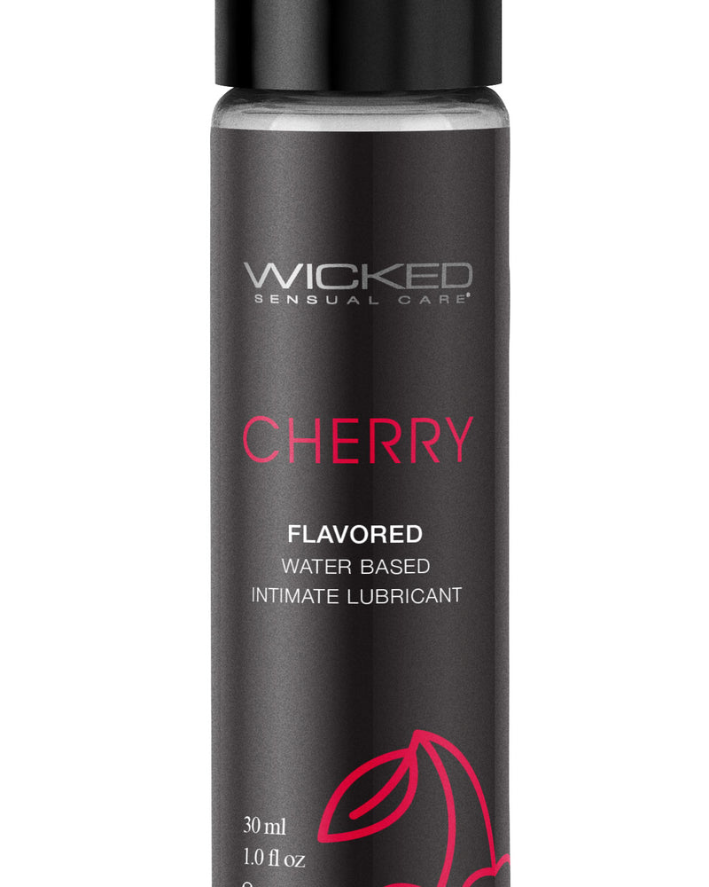 "Aqua Cherry Flavored Water Based Intimate Lubricant - 1 Fl. Oz. WS-90431"
