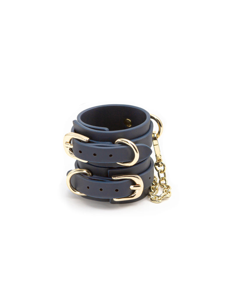 "Bondage Couture - Wrist Cuff - Blue NSN-1306-37"