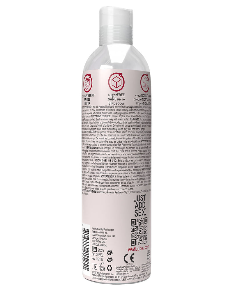 "Wet Delicious Oral Play - Strawberry - Waterbased Flavored Lubricant 4 Oz WT21525"