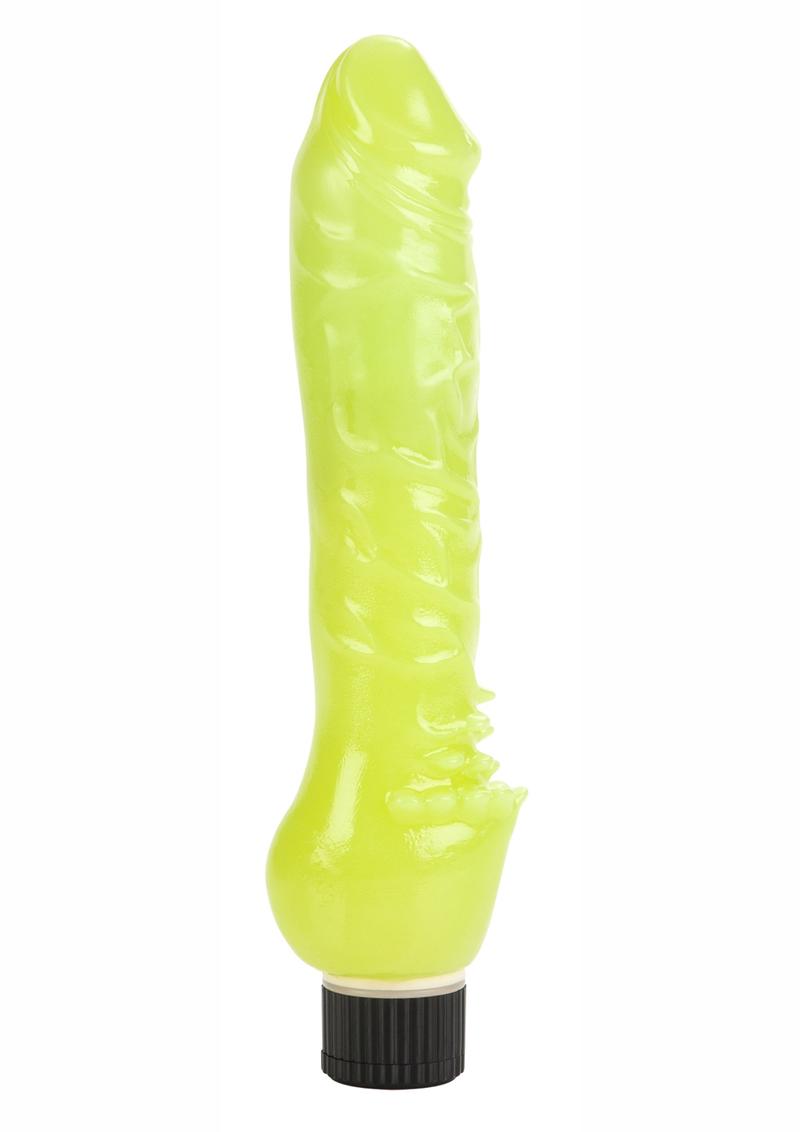 Pene vibrador Jelly Penis 7 verde