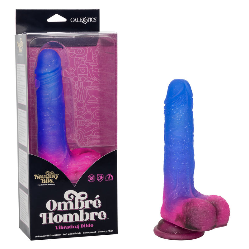 "Naughty Bits Ombre Hombre Vibrating Dildo SE4410683"