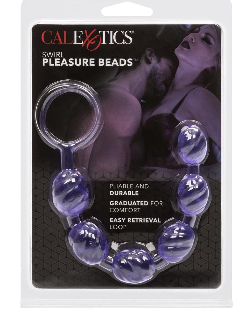 Swirl Pleasure Beads - Purple