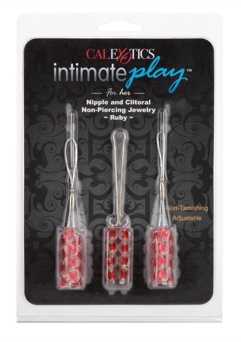 Nipple and Clitoral Ruby Body Jewelry