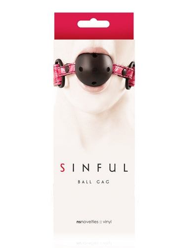 "Sinful Ball Gag - Pink NSN1221-14"