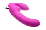 Royal Rider Vibrating Strapless Strap- on Dildo - Pink