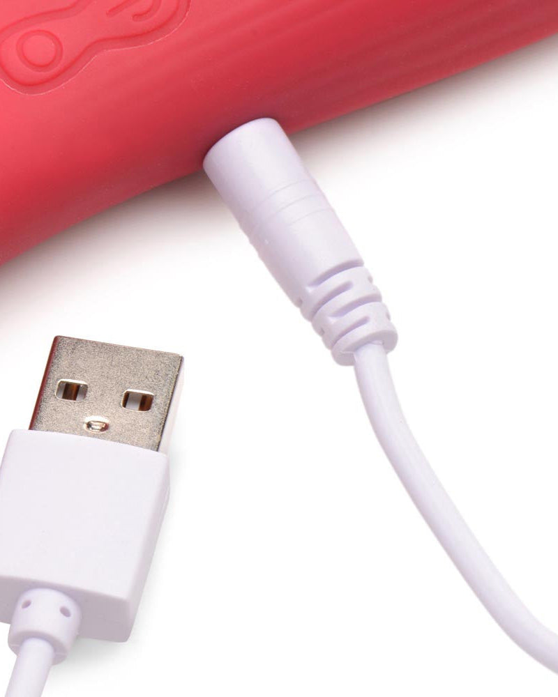 Bloomgasm Passion Petals 10x Suction Rose Vibrator - Red