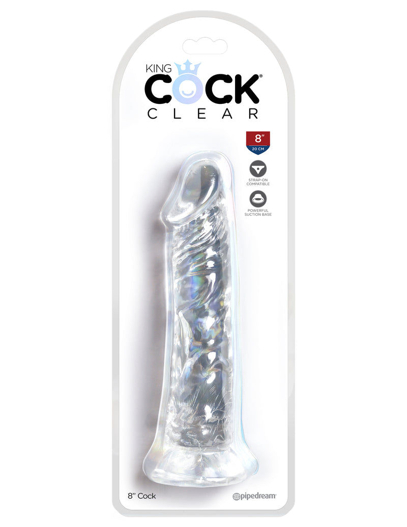 "King Cock Clear 8 Inch Cock PD5757-20"