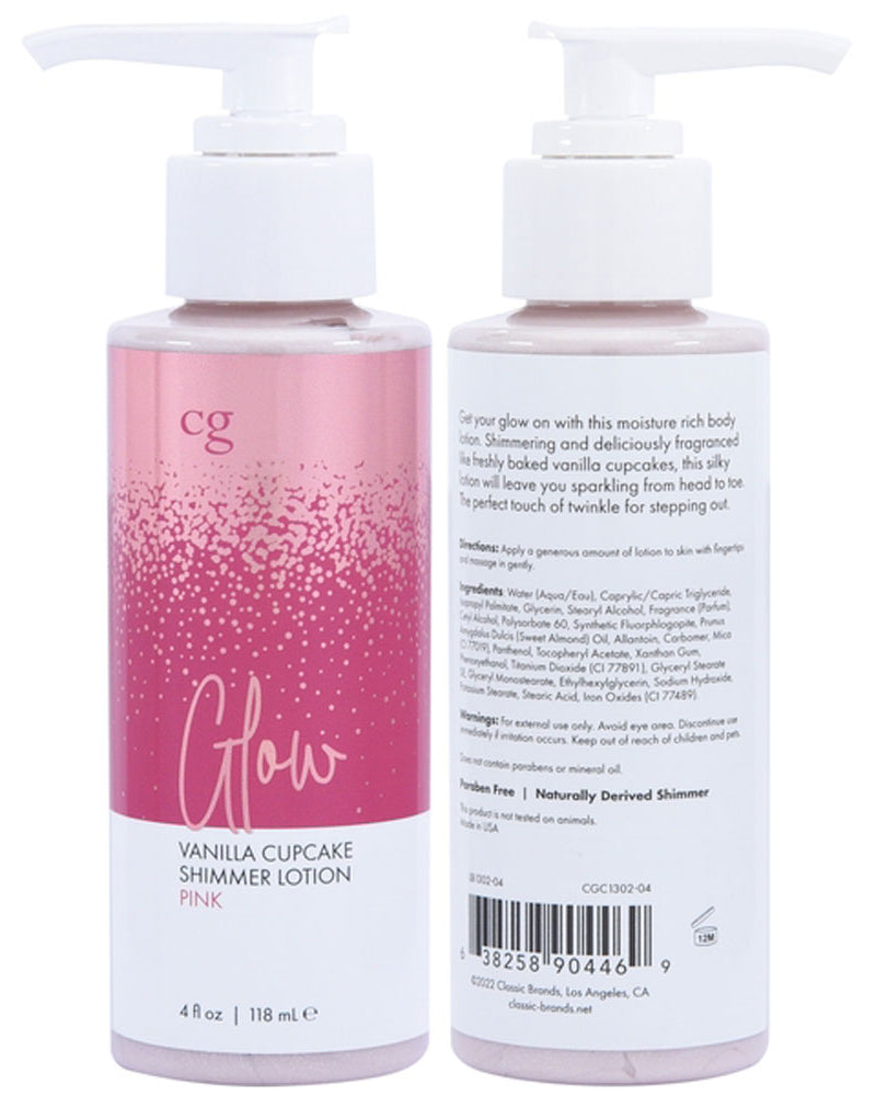"Glow Vanilla Cupcake Shimmer Lotion Pink 4 Oz CGC1302-04"