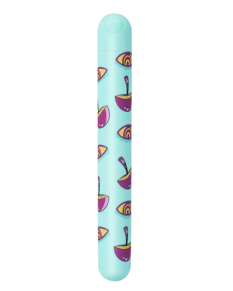Lucy Mushroom Pattern Rechargeable X-Long Bullet - Blue