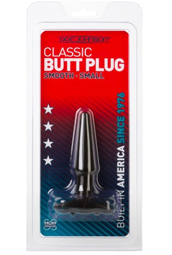 "Classic Butt Plug Smooth - Small - Black DJ0244-04"