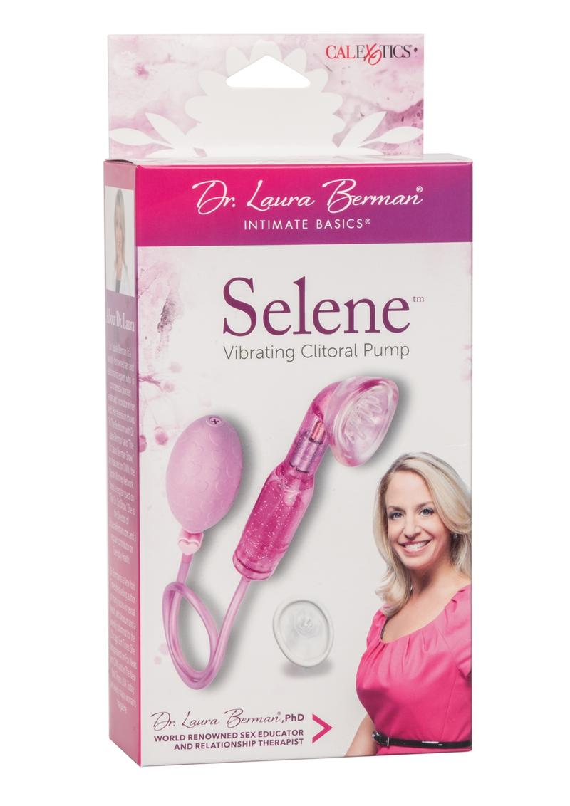 Bomba de clítoris vibratoria Selene de Berman Center Intimate Accessories, color rosa