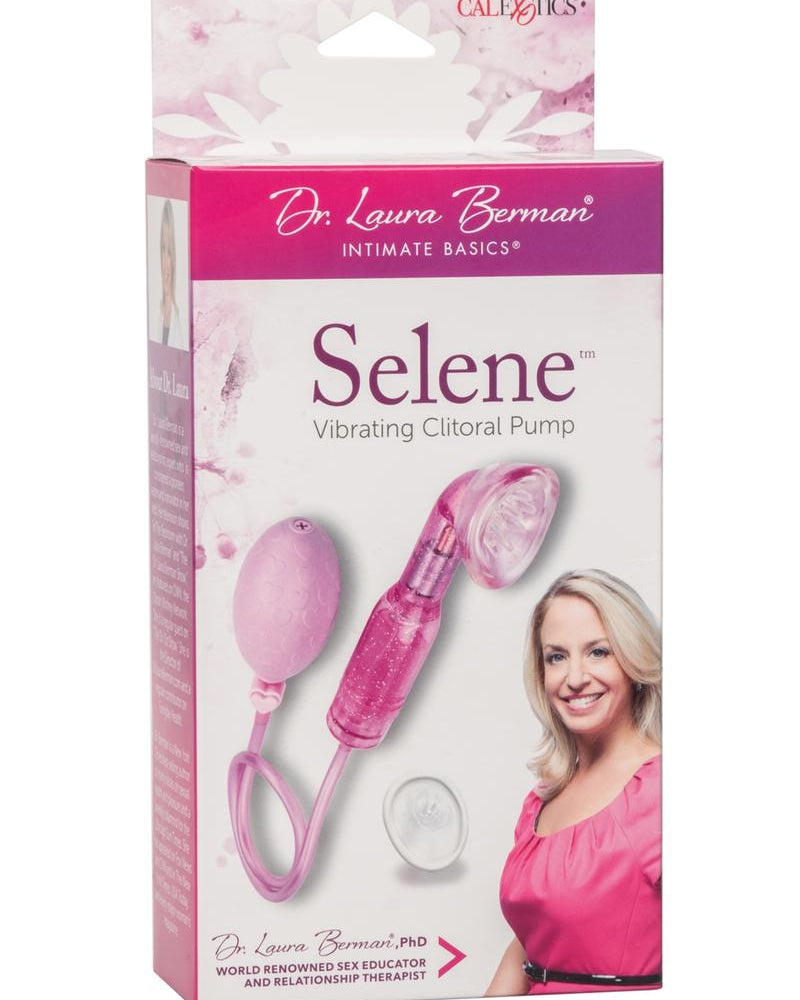 Bomba de clítoris vibratoria Selene de Berman Center Intimate Accessories, color rosa